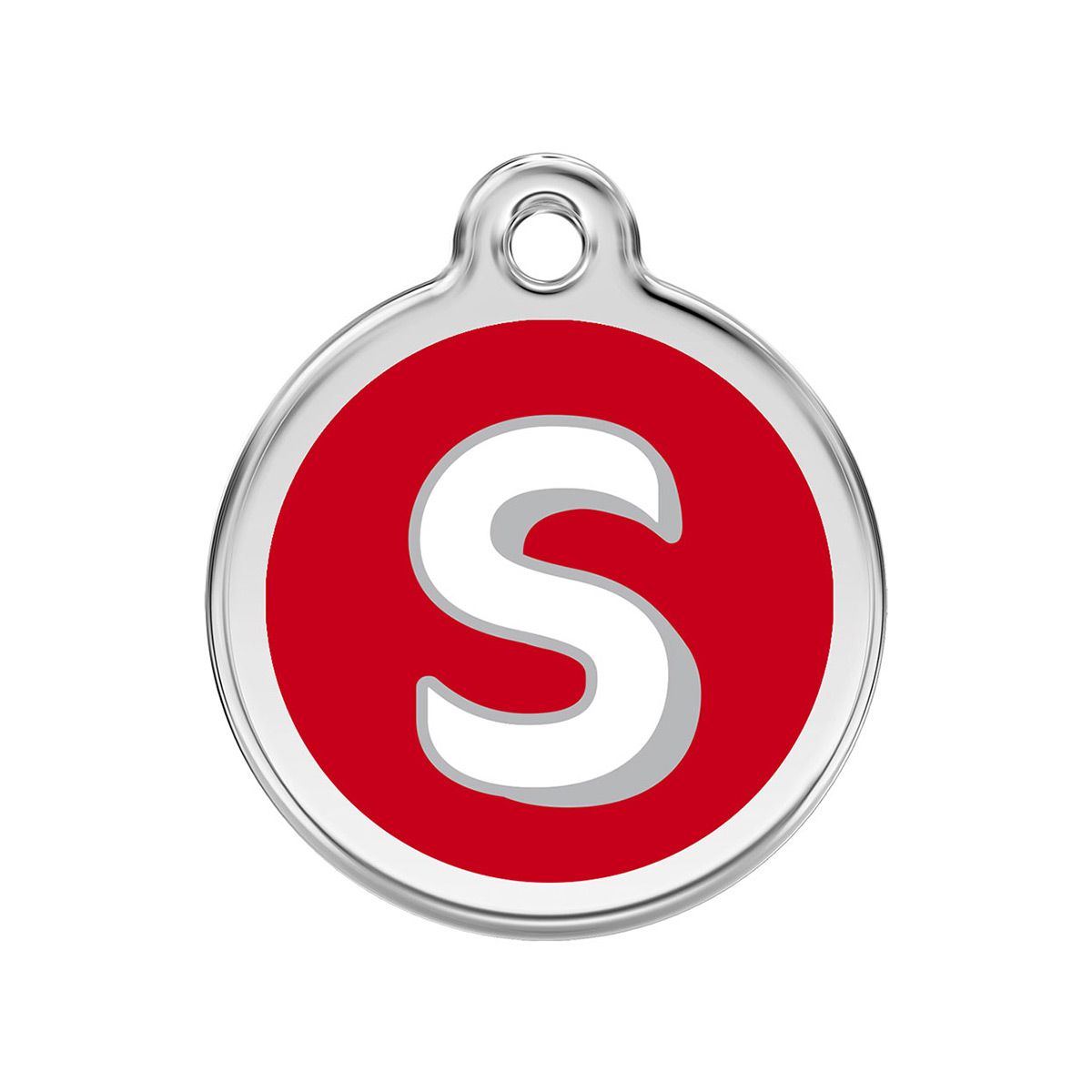 ID Tag S Alphabet Letter (01-JS) | Red Dingo France